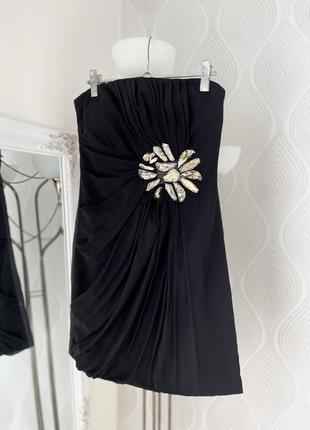 Чорна міні сукня від zebra у розмірі xs