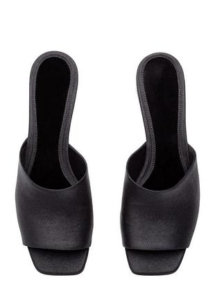 Мюли сабо h&amp;m bnwt black conscious mules