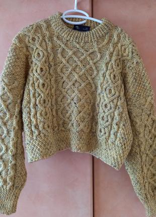 Кофта вязаная, укороченная.