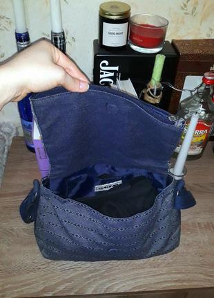 Текстильная тканевая маленькая сумка в орнамент кросс-боди,через плечо на магните  dakine10 фото