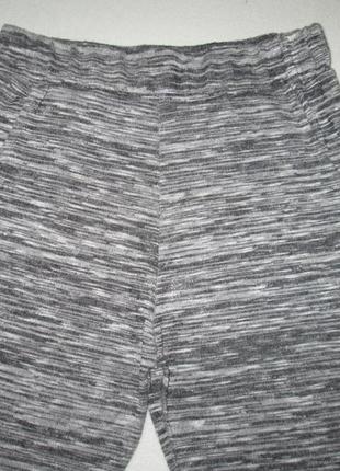 Суперові трикотажні стрейчеві спортивні штани сірий меланж minnies4 фото