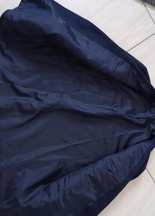 Синий шерстяной пиджак блейзер8 фото