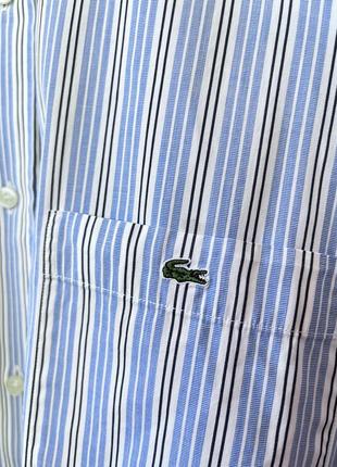 Lacoste лакост сорочка у смужку оригінал розмір ххл2 фото