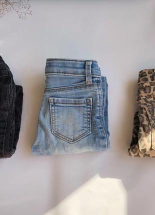 Базовые скинни джинсы для девочки 2-3 года4 фото