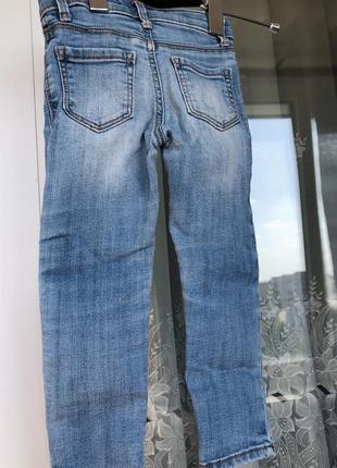 Базовые скинни джинсы для девочки 2-3 года2 фото