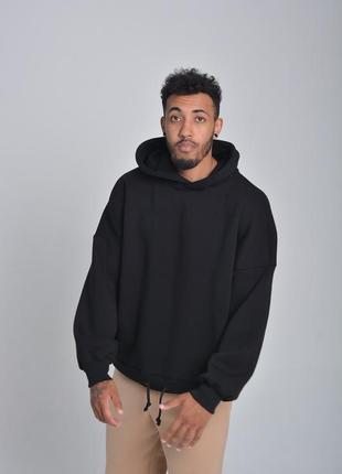 Худи оверсайз черный hi mate