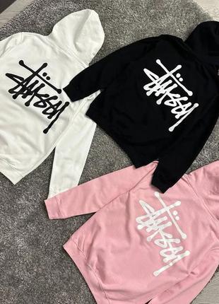 Худи stussy, худи, стуху, белое худи, черное худи2 фото