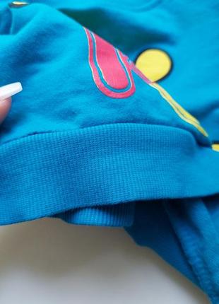 Голубой свитшот/реглан/свитер для мальчика с мишкой винни пух7 фото