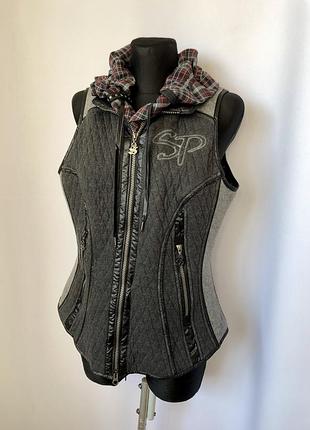 Sportalm жилет жилетка лижна на блискавці сіра