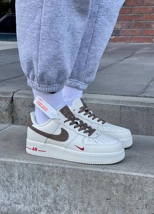 Женские кроссовки найк nike air force 1 low premium 'creamwhite brown' 808788-996