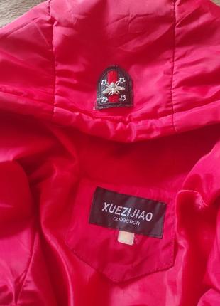 Куртка демі червона3 фото