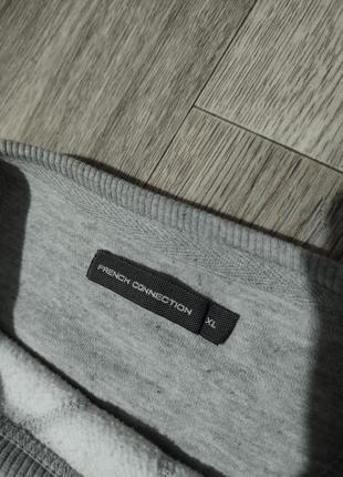 Мужской серый свитшот / french connection / свитер / кофта / джемпер / мужская одежда /2 фото