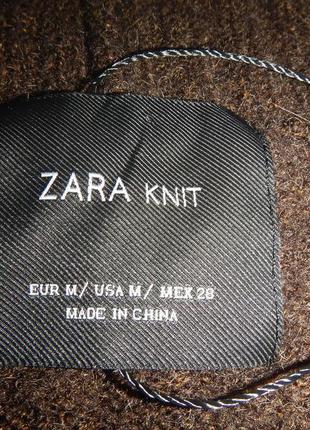 Кардиган распашный кофта с шерстью оверсайз zara р. м5 фото