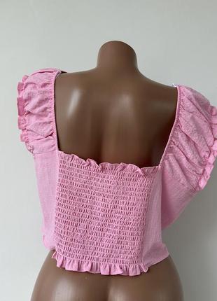 Блуза укорочена топ на зав‘язках блузка топ на завязках 🌸primark🌸3 фото