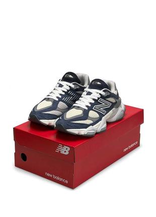 Женские кроссовки new balance 9060 navy white нью беланс 9060 купить