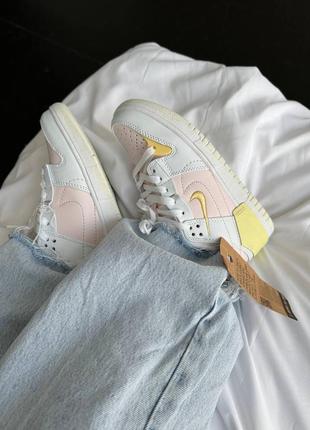 Кроссовки nike sb dunk low disrupt 2 "light pink/ yellow”3 фото