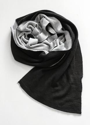 Шерстяной двухсторный шарф h&m /8528/