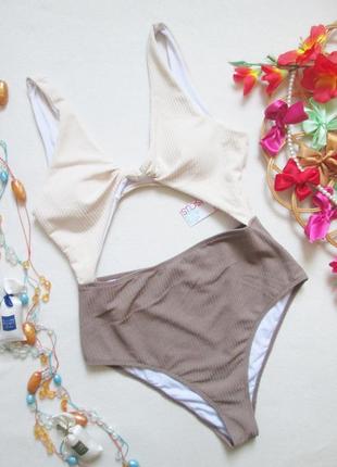 Шикарный слитный фактурный купальник монокини hibiscus 10-23 🌺🌴🌺