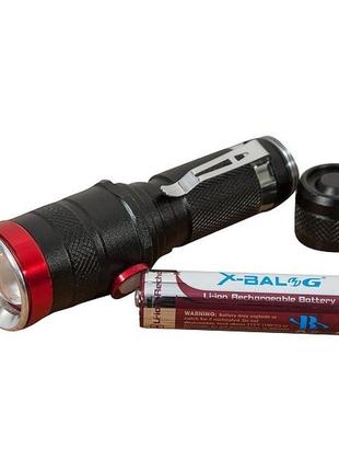 Ліхтарик тактичний ручний bailong bl-736-t6, світлодіодний ліхтарик ручний акумуляторний портативний4 фото
