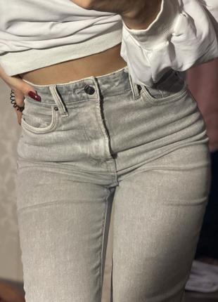 Шикарные серые джинсы3 фото