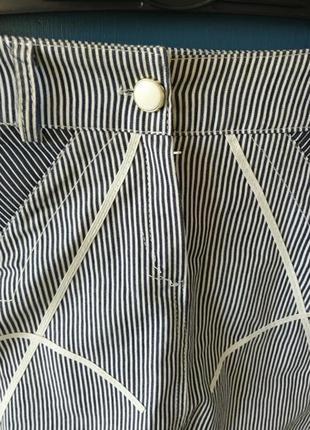 Полосатая трикотажная мини юбка. коротка полосата спідниця. с-м 44 (нюанс)5 фото