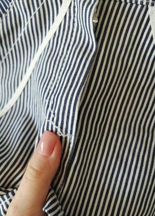 Полосатая трикотажная мини юбка. коротка полосата спідниця. с-м 44 (нюанс)8 фото