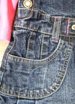Стильный комплект джинсовый сарафан и трикотажный реглан2 фото