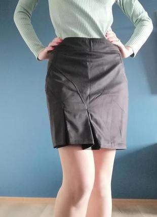 Прямая базовая юбка. короткая классическая юбка м-л(48) туречки.5 фото