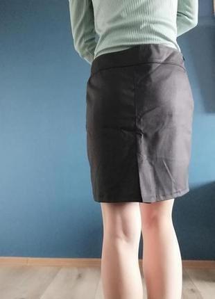 Прямая базовая юбка. короткая классическая юбка м-л(48) туречки.7 фото