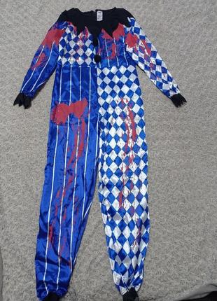 Карнавальный костюм клоун , джокер хеллоуин 8-9 лет