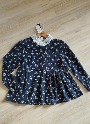 🌌 фланелевая рубашка с кружевным воротником