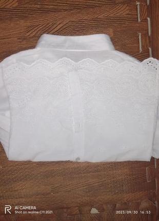 Блуза для девочки с вышитым узором4 фото