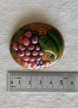 Брошь япония эмаль винтаж ретро гроздь осень3 фото