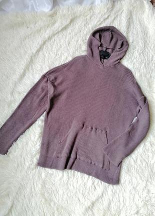 Вязаный худи оверсайз шерсть альпака свитер вязаный худи оверсайз шерсть альпака свитер3 фото