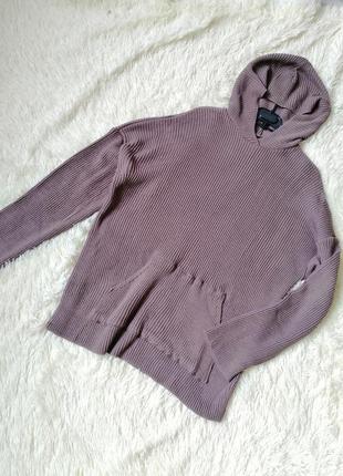 Вязаный худи оверсайз шерсть альпака свитер вязаный худи оверсайз шерсть альпака свитер2 фото