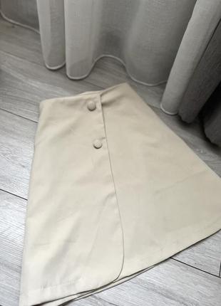 Бедевая юбка с имитацией на запах4 фото