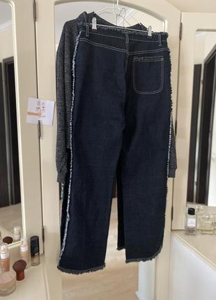 Джинси жіночі прямі в стилі печ ворк brooker jeans vintage джинси з імітацією швів назовні9 фото