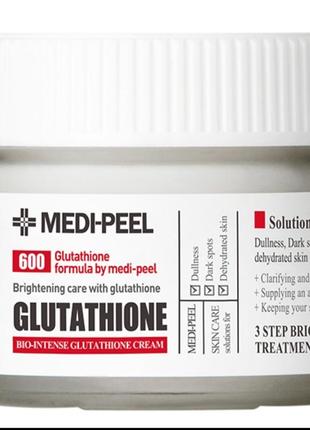 Осветляющий крем для лица с глутатионом medi-peel bio intense glutathione white cream