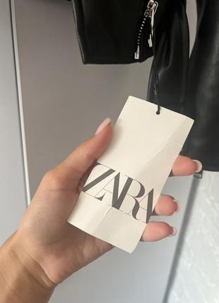 Кожаная курточка zara, новая с этикетками, ни разу не одета!