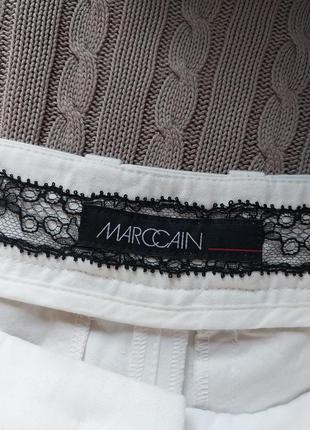 Жіночі штани marc cain s 44р., віскоза і льон, білі8 фото