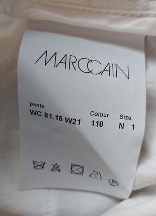 Жіночі штани marc cain s 44р., віскоза і льон, білі9 фото
