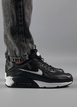 Кроссовки мужские air max 90 surplus black white m6 фото