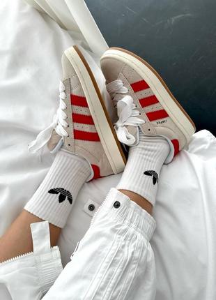 Жіночі кросівки adidas campus “crystal scarlet / smb4 фото