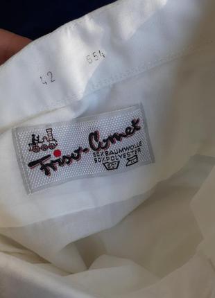 Винтаж! 🕊 блуза удлиненная классическая рубашка с длинным рукавом манжетом на запонках белая сорочка унисекс блузка8 фото