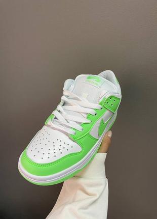 Кроссовки nike sb dunk acid green6 фото