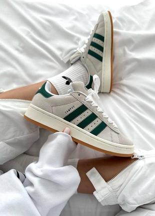 Женские кроссовки adidas campus “crystal green/smb