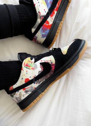 Круті кеди nike  dunk low "supreme rammellzee"6 фото