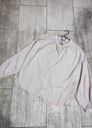 Блузка блуза оверсайз свободная обьемные рукава фонарики сорочка вільна7 фото