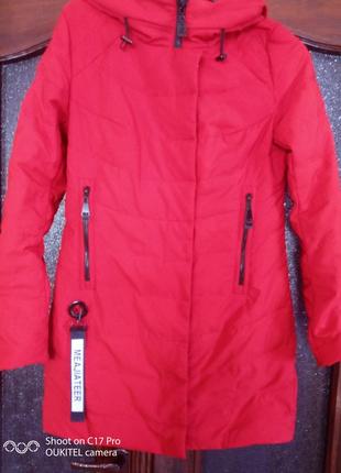 Куртка удлиненная  демисезонная  м-ка наш   42-44