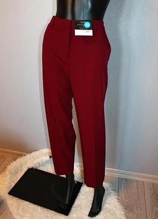 Классика брюки укороченные классические бордовые dorothy perkins р.. м-l въетнам